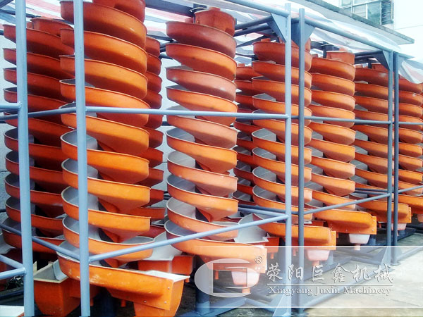 螺旋溜槽生產(chǎn)現(xiàn)場